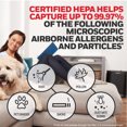 Honeywell Allergen Plus HEPA Air Purifier, 465 sq ft ,Wildfire/Smoke, Pollen, Pet Dander, Dust, HPA300 - image 8 of 13