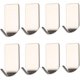 thumbnail image 1 of Ganchos adhesivos elegantes, perchas de pared de grado industrial, fácil instalación para cualquier superficie lisa, ayuda de almacenamiento en el dormitorio, el baño, el inodoro, la cocina, la, 1 of 6