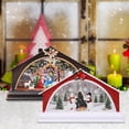 thumbnail image 2 of Gibobby Casa de Navidad Pesebre Casa de nieve Decoración de noche Decoración del Accesorios Regalo de Navidad(B), 2 of 5