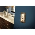 thumbnail image 2 of franklin brass 64045 paisley single duplex outlet wall plate/switch plate/cover, tumbled antique brass, 2 of 8