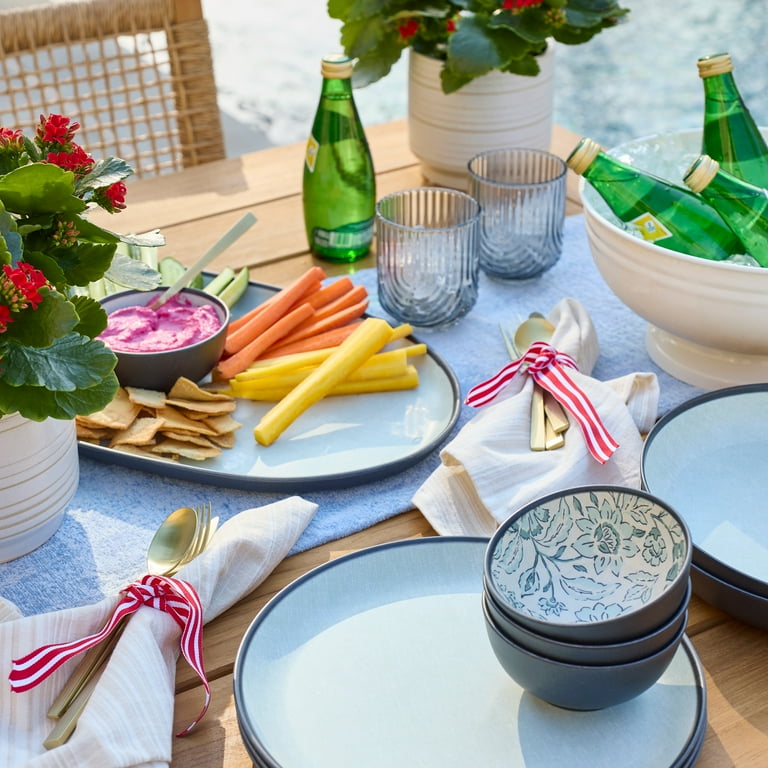 Better Homes & Gardens Bamboo Melamine Dinner Plate, Teal