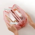 thumbnail image 5 of Large Capacity Convenient High-end Multifunctional Mesh Transparent Wash and Makeup Bag, 5 of 6