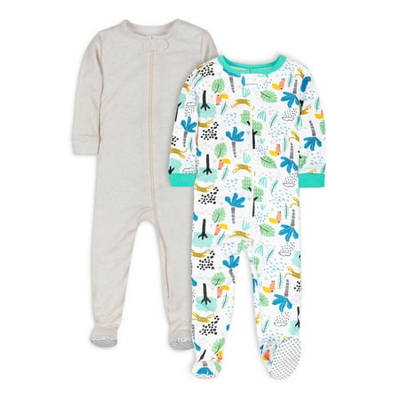 

Little Star Toddler Unisex 2Pk Footed Stretchie Pajamas Size 9 Months-5T