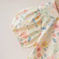 thumbnail image 4 of goowrom Infant Summer Rompers, Floral Square Neck Bubble Sleeves Jumpsuit, 4 of 9