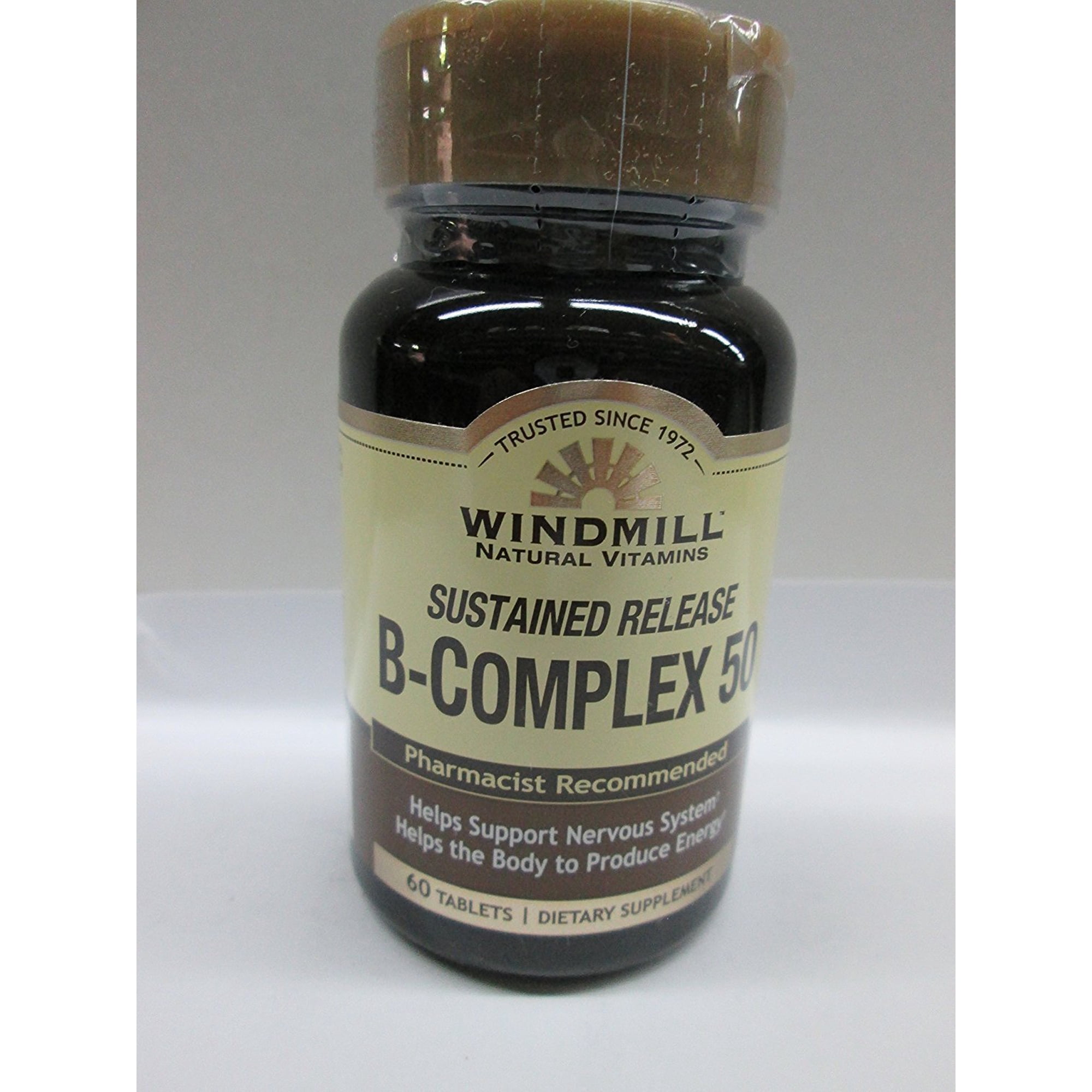 Windmill Vitamin B-Complex Tablets Sustained Release 60 Tablets