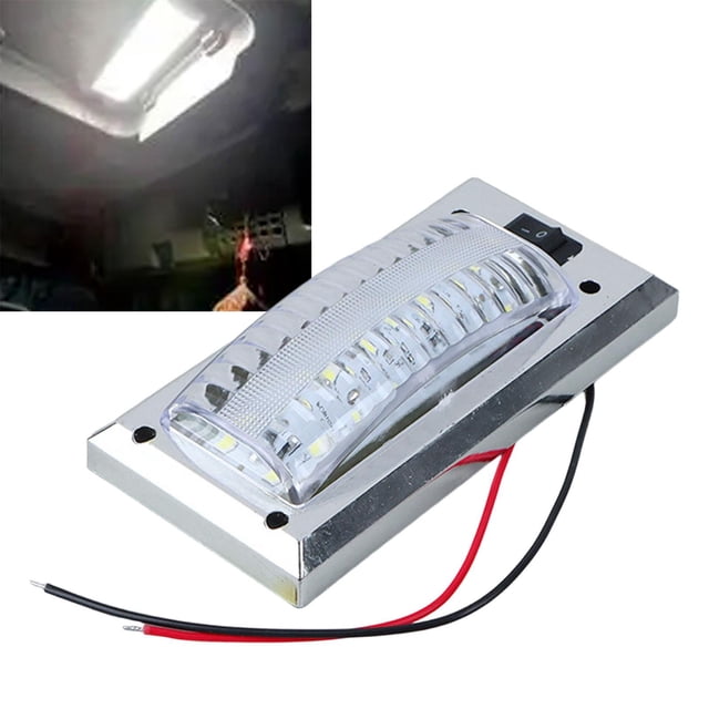 Luz de techo para coche,Luz interior LED para coche,luz de techo para coche,Lámpara de iluminación LED para vehículos,brillante para caravanas y camiones,Luz de lectura para techo de