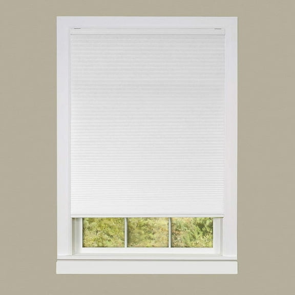 Ben&Jonah PrimeHome Collection Cordless Honeycomb Cellular Pleated Shade 34x64 - White