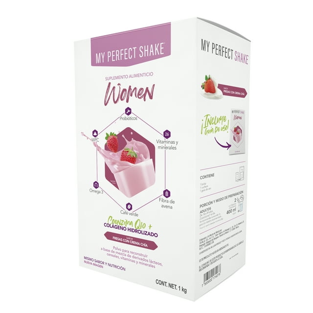My Perfect Shake Women Fresas con Crema Suplemento Alimenticio MY PERFECT SHAKE FRESAS CON CREMA