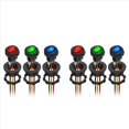 thumbnail image 1 of 6x Interruptor Basculante Redondo 12V 20A Interruptor de Palanca Redondo Marino Impermeable con Certificación UL Interruptor de Encendido y Apagado con Luz LED Resistente 3 Colores, 1 of 6
