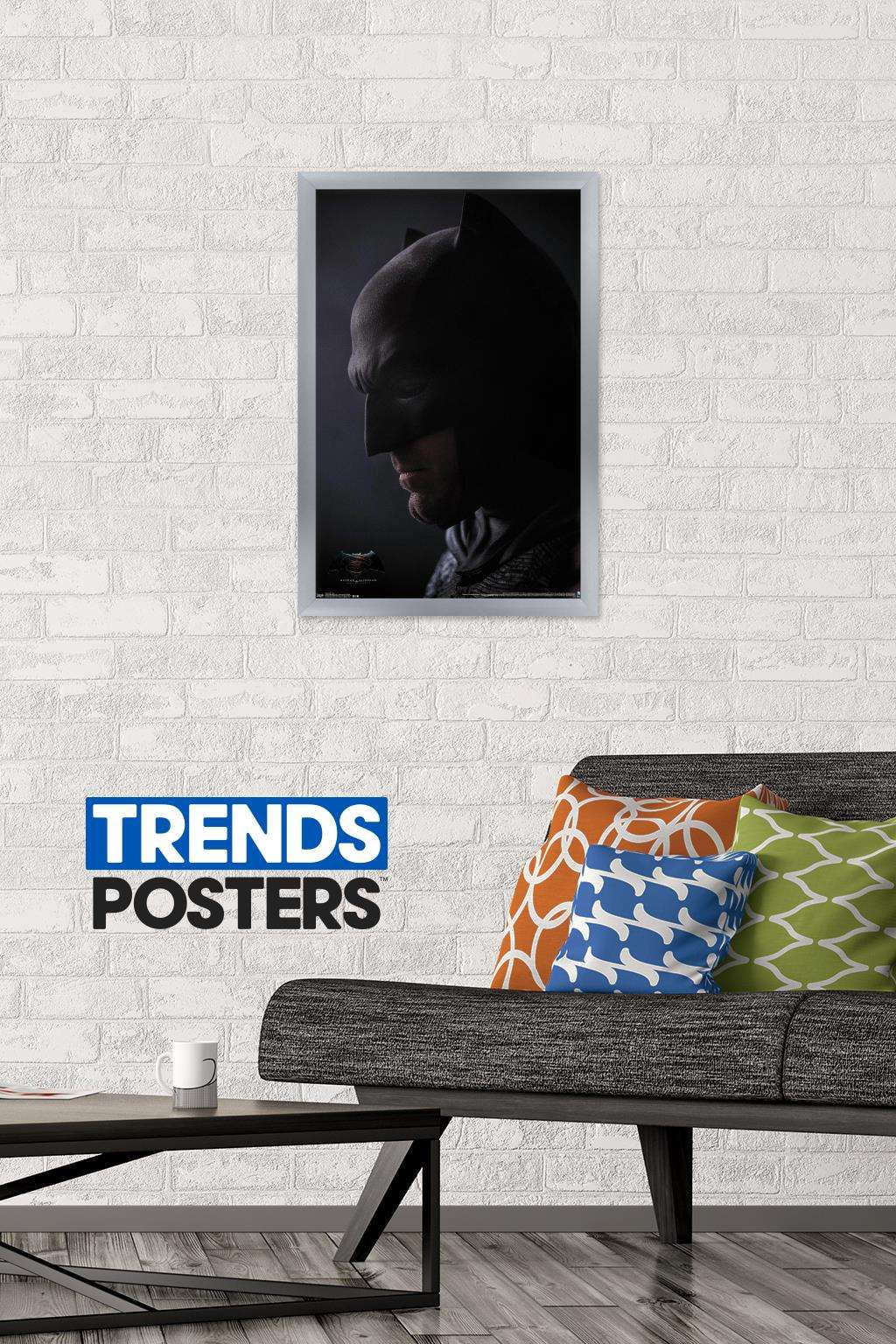 DC Comics Movie - Batman v Superman - Cowl Wall Poster, 14.725" x 22.375", Framed