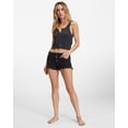 thumbnail image 2 of Billabong Womens Notch Tank Ribbed Tank Top Off  Black, 2 of 4