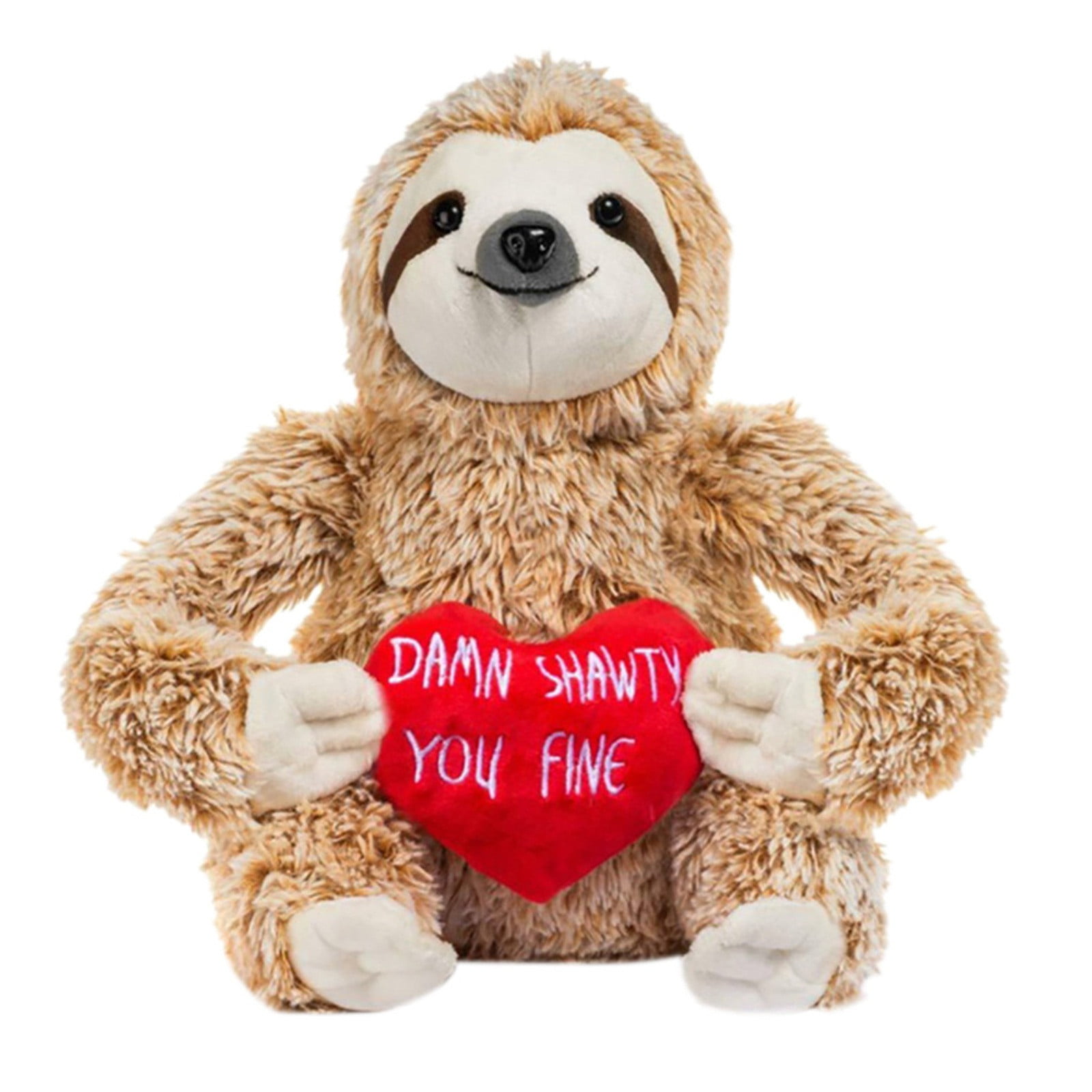 Valentines SLOTH Plush Stuffed Animal Small 10” New Cute Cozy Hugs 