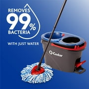 O-Cedar EasyWring RinseClean Spin Mop and Bucket System, Hands-Free System