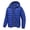 Blue, variant on Muvtei Men's Puffer Jacket Hooded Windproof Full Zip Casual Coat Warm Water Resistant Jacket Lightweight Winter Outerwear Black-L