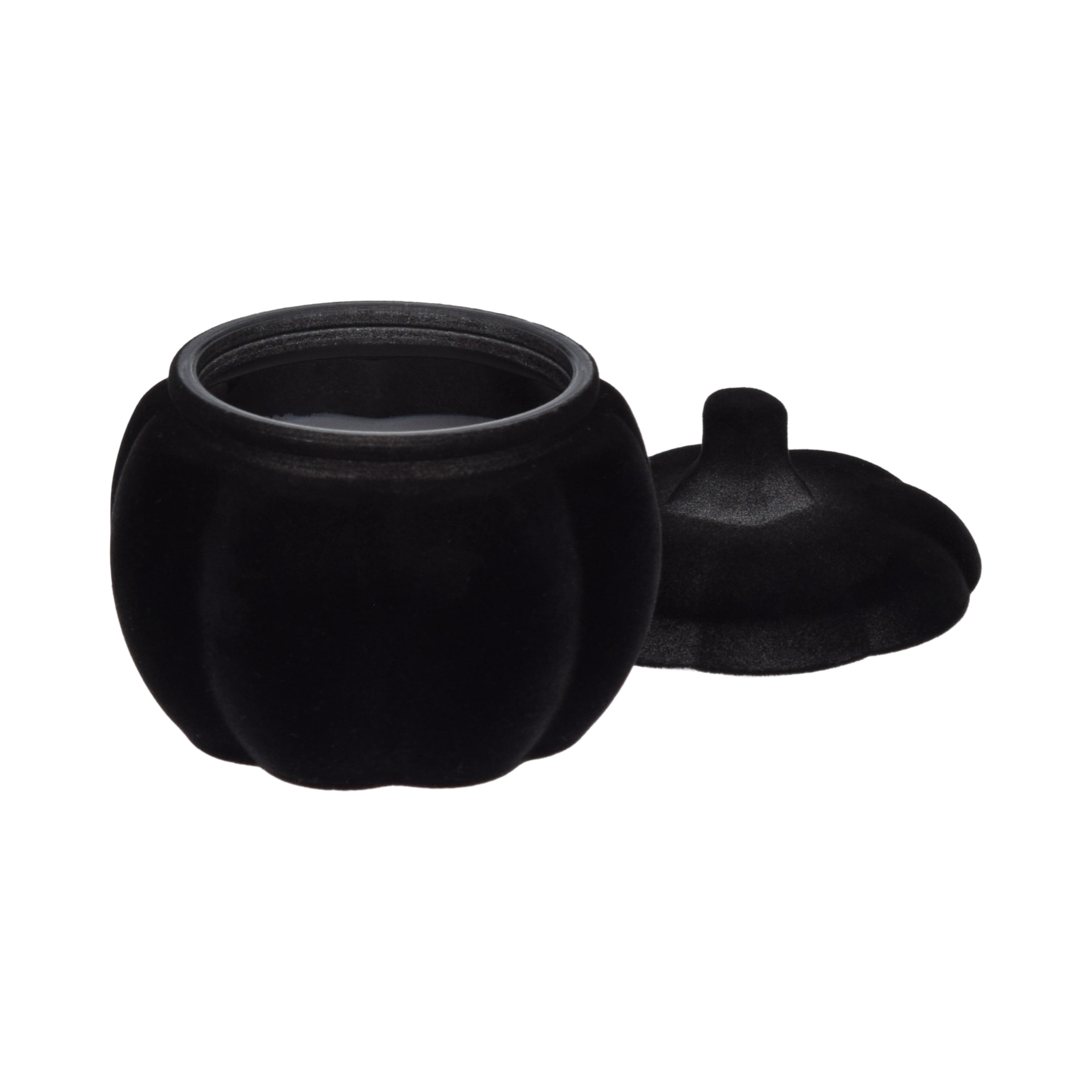 Better Homes & Gardens Warm Leathered Amber Scented 2-Wick 10oz (284.3 g) Medium Flocked Pumpkin Jar Candle