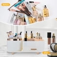 thumbnail image 4 of Organizador de maquillaje Zufudo 3016 con cajón giratorio de 360°, blanco, 4 of 6