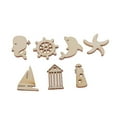 thumbnail image 6 of 100Pcs Handmade Wooden Embellishments DIY Scrapbooking Accessories Pendants Ornaments for Wedding Party Crafting Card Making, 6 of 6