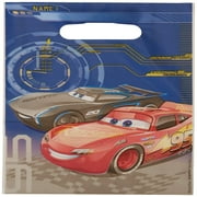 Cars Adventure Folded Loot Bags - Perfect for Parties, 9" x 6.5", Set of 8, Ideal for Kids' Celebrations, Fun Designs for Race Fans, Great for Treats and Goodies.