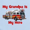 thumbnail image 2 of CafePress - Grandpa Is My Hero Firetruck Infant Bodysuit - Baby Light Bodysuit, Size Newborn - 24 Months, 2 of 4