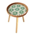 thumbnail image 1 of Mesa auxiliar de ratán, mesa auxiliar redonda, mesa de centro, decoración del hogar, diseño abierto, planta Girasol 40cm, 1 of 9