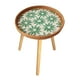 thumbnail image 1 of Mesa auxiliar de ratán, mesa auxiliar, fácil de usar, decoración del hogar, mesita de noche, soporte para , mesita de noche para jardín, patio, Girasol 40cm, 1 of 9