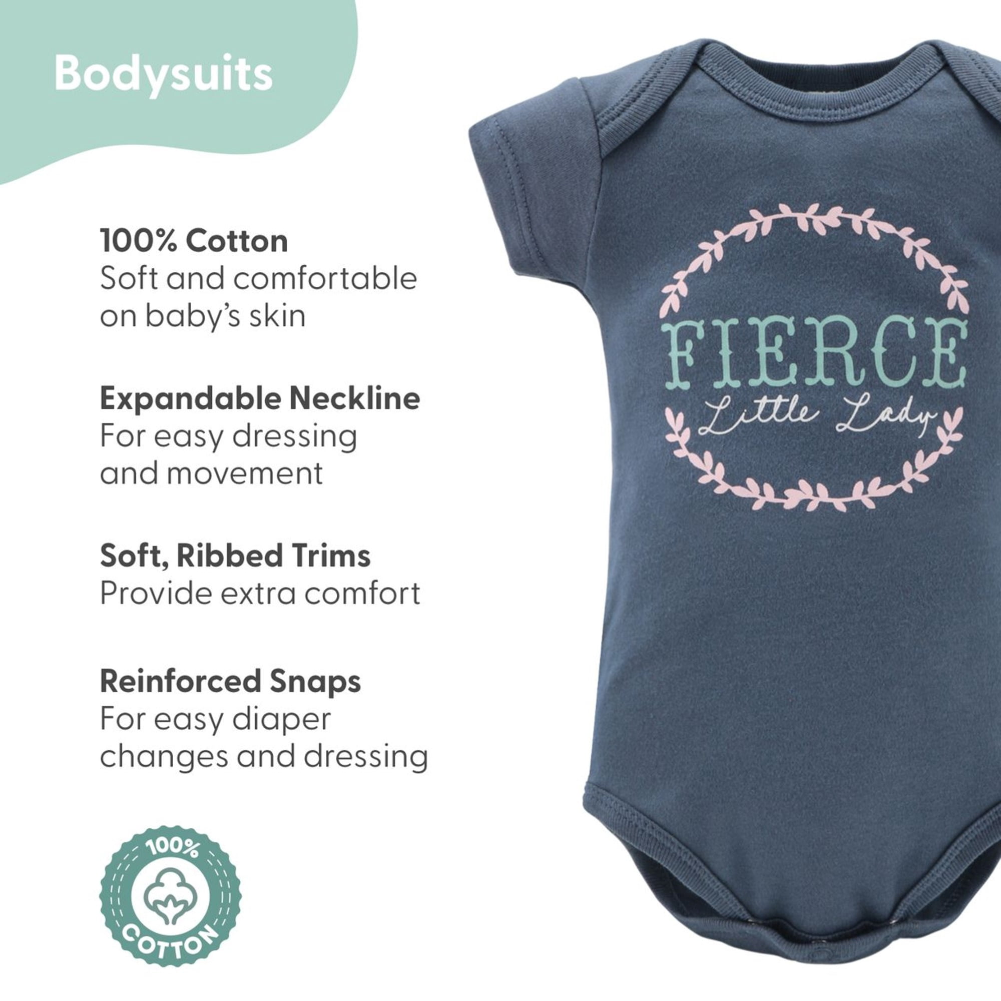 The Peanutshell Newborn Layette Gift Set for Baby Girls, Blue Pink Prairie Floral, 16 Essential Pieces, 0-3 Months