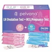 Pelvana Ovulation & Pregnancy Test Kit with 25 LH & 10 HCG Strips