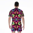 thumbnail image 2 of Psychedelic Ethnic Trippy Short Sleeve Men'S Rompers Casual Summer Jumpsuits Outfit, 2 of 4