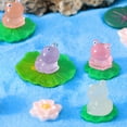 thumbnail image 6 of LAMIRO 20Pcs Resin Frogs Cute Glow in The Dark Frog Miniature Figurines Animals Model Fairy Garden Miniature Moss Landscape DIY Crafts Ornament Accessories for Home Décor, 6 of 7