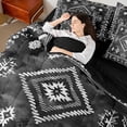 thumbnail image 5 of Manfei Retro Rustic Aztec 7-Piece Twin Bedding Sets,Vintage Boho Tribal Bedding Comforter Set,Gray Black Sheet Sets For Men Women,Breathable Home Decor Reversible, 5 of 9
