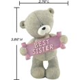 thumbnail image 2 of Hand Painted Resin Teddy Bear Best Birthday Gifts for ter Gray 2.76" L x 1.77" W x 3.86" H, 2 of 4