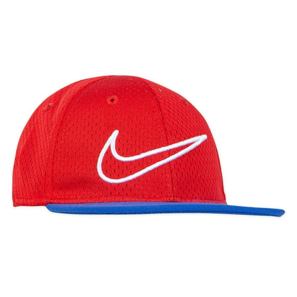 Nike Boy`s Mesh Snapback Hat (Red(6A2789-U10)/White, 12-24 Months)