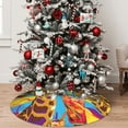 thumbnail image 5 of Picia Colorful Giraffes with Drinks Print Christmas Tree Skirt , Christmas Tree Skirt Ornaments for Merry Christmas Holiday Party Decorations Indoor Outdoor-36", 5 of 7