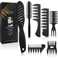 thumbnail image 1 of DUAIU Kit de Peinado para Hombres 7 Piezas - Cepillo de Ventilación, Redondo, Peine de Pestañas y Ancho - Para Desenredar y Estilizar - Ideal para Regalo, 1 of 8