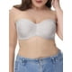 thumbnail image 1 of Sujetador bandeau convertible invisible de talla grande sin tirantes para mujer, 1 of 8