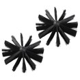 thumbnail image 1 of HIAKDOFT 2 Pcs Brosse de Balayage de Cheminée Noire Compacte Outil Polyvalent pour Entretien de Cheminée, 1 of 8