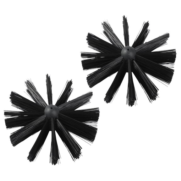 Pretyzoom Chimney Sweeping Brush Black for Efficient Dirt Removal 2Pcs