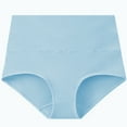 thumbnail image 4 of Women's High Waisted Cotton Underwear Soft Breathable Panties Stretch Briefs Ladies Panties 5 Pack, 4 of 9