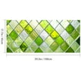 thumbnail image 3 of Green Diamond Window Film: 39.3×17.7 Inch, Stained Glass Privacy Cling, UV Blocking – Home Decor, 3 of 9
