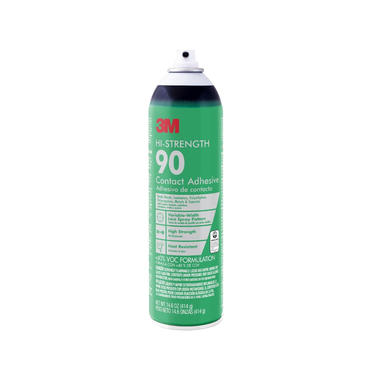 3M Hi-Strength 90 Contact Adhesive, Low VOC, 14.6 oz