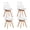 Clear, variant on Dining Chairs Set of 2, Clear Acrylic Mid Century Modern Kitchen Chairs with Soft Padded and Wood Legs for Dinner, Living Waiting Room, Bedroom, Apartment, Light Gray