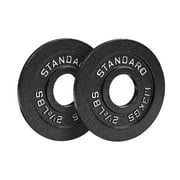 Steel Olympic Plates 85lb Set - Olympic Standard Premium Coated Pairs of 25lb, 10lb, 5lb, and 2.5lb for Weight Lifting Powerlifting
