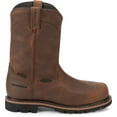 thumbnail image 2 of JUSTIN WORK Men's 10" Pulley Composite Toe Waterproof Work Boot Brown - WK4630, 2 of 7