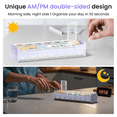 thumbnail image 4 of Extra Large Pill Organizer 2 Times a Day, 7 Day XL Pill Box AM PM ,Weekly Pill Case Twice a Day, Oversized Daily Medicine Container for Vitamins (Purple), 4 of 6