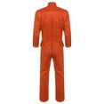 thumbnail image 5 of iiniim Men's Long Sleeve 100% Cotton Coverall Front Half Zipper Dustproof Jumpsuit Workwear Orange 4XL/190, 5 of 7