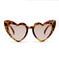 thumbnail image 1 of Gafas de sol Pink Love gafas de sol con forma de corazón grande para mujer gafas populares europeas y americanas con forma de corazón Color carey A5 ANGGREK  Otros, 1 of 8