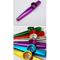 thumbnail image 4 of Silver Brass Kazoo With Lanyard Instrument Humming Flute Music Toy For Beginners Band Practice, 4 of 4