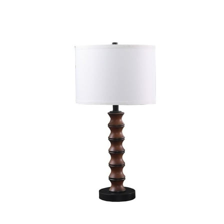 Ore International 27.5" In Coastal Littoral Wood Insp Modern Table Lamp