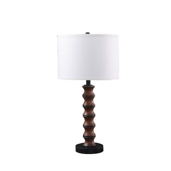 Ore International 27.5" In Coastal Littoral Wood Insp Modern Table Lamp