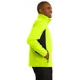 thumbnail image 3 of Port Authority Tall Core Colorblock Soft Shell Jacket-LT (Safety Yellow/Black), 3 of 5